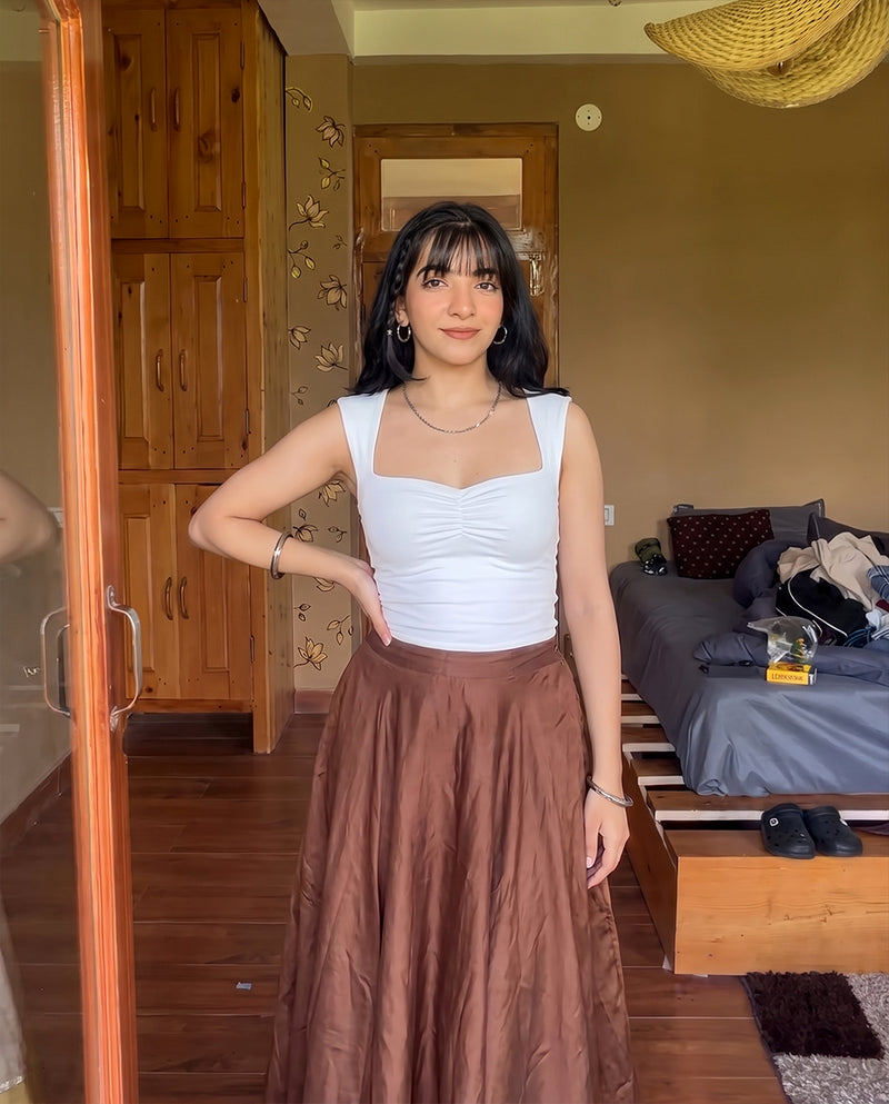 Hans Heart Neckline Top