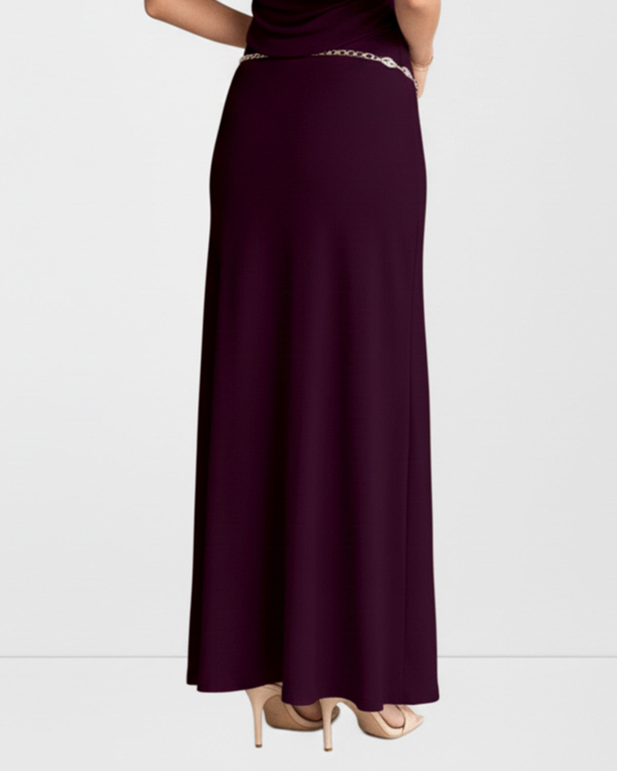 coord sets,tops,casual,summer,knitted, stretchable,ribbed,solid,gathered,skinny fit,fitted,regular,crew neck,long sleeves, OY305 wine, 25100030GG